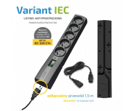 Ever VARIANT - 5 gniazd, IEC, 1.5m - 538365 - zdjęcie 2